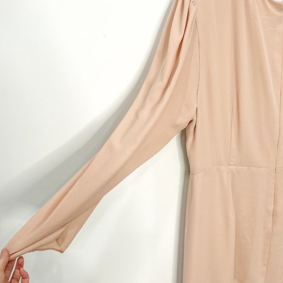 Fame and Partners Darla Dress Maxi Ruffle Gown Long Sleeve Heavy Georgette Sz 22 - Picture 13 of 16